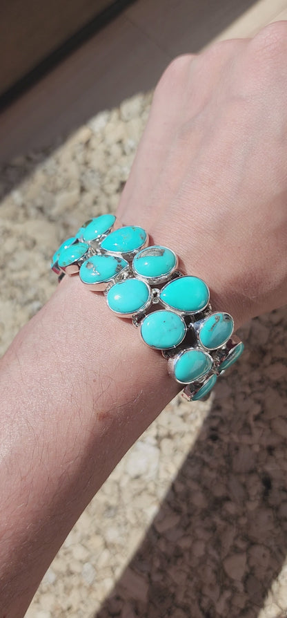 S.S. Turquoise Double Row Bracelet