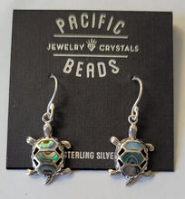 Load image into Gallery viewer, S.S. Abalone Turtle Earrings
