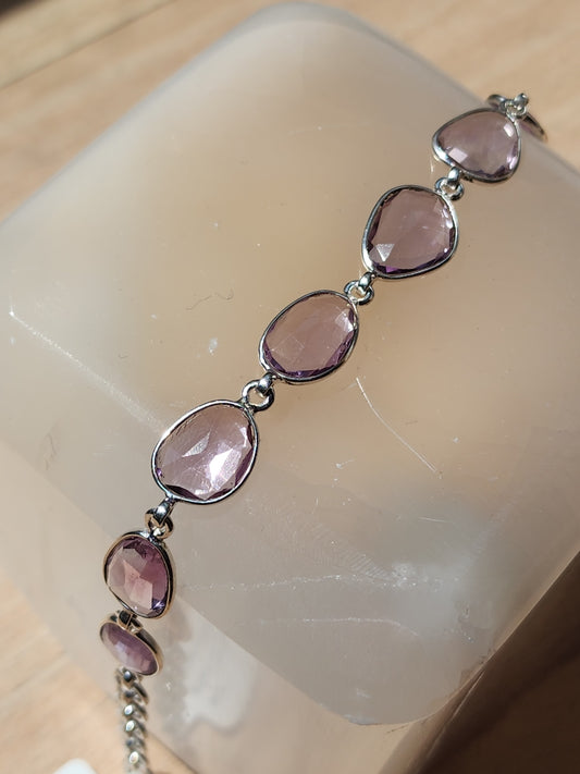 S.S. Faceted Amethyst Bracelet