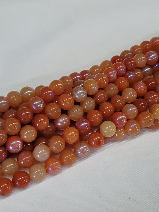 Red Aventurine AB Beads