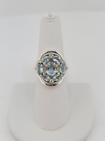 S.S. Faceted "7" Rings