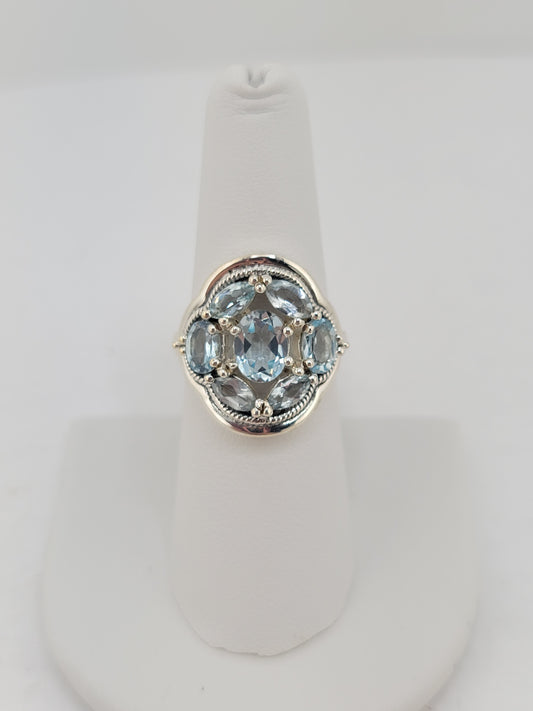 S.S. Faceted "7" Rings