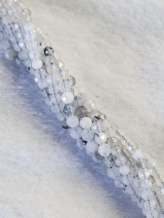 Faceted Blue Lace Agate Beads