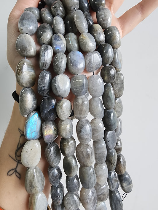 Large Labradorite Nugget Beads