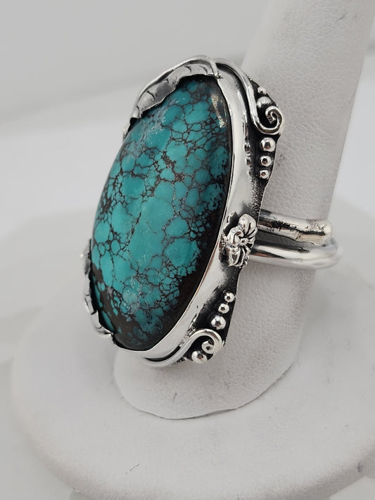 S.S. Shlomo Turquoise Adjustable Ring