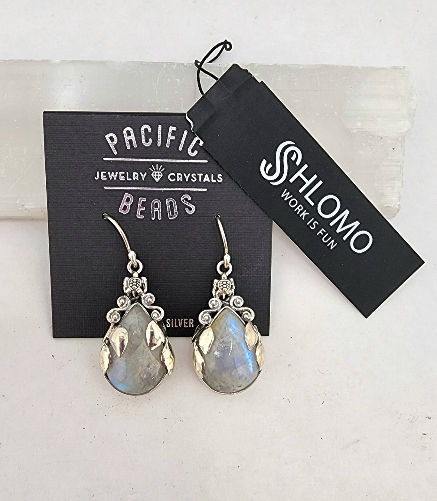 Sterling Silver Shlomo Moonlight Rain Earrings