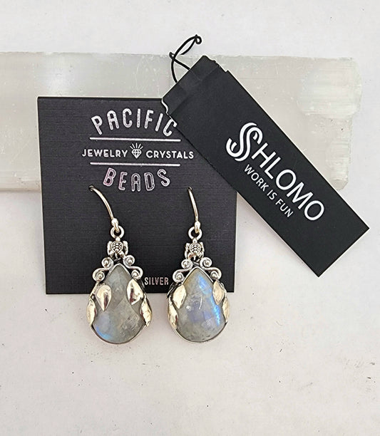 Sterling Silver Shlomo Moonlight Rain Earrings