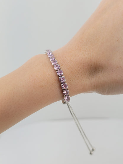 Adjustable Pink CZ Bracelets