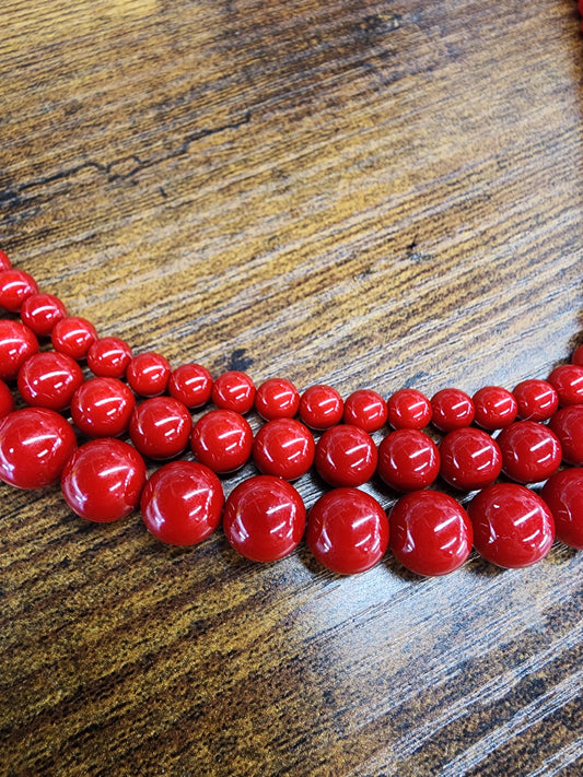 Red Shell Beads