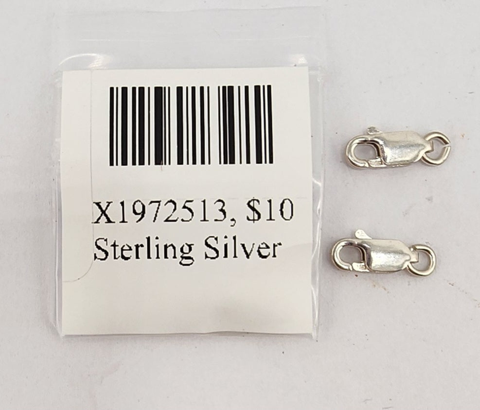 S.S. 13mm Lobster Clasps (2pc)