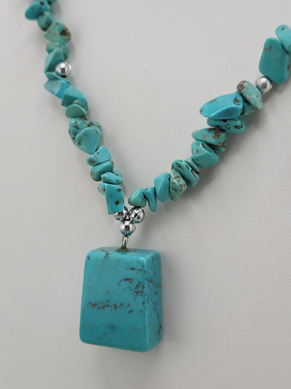 Turquoise Chip Necklace and Bracelet Sets