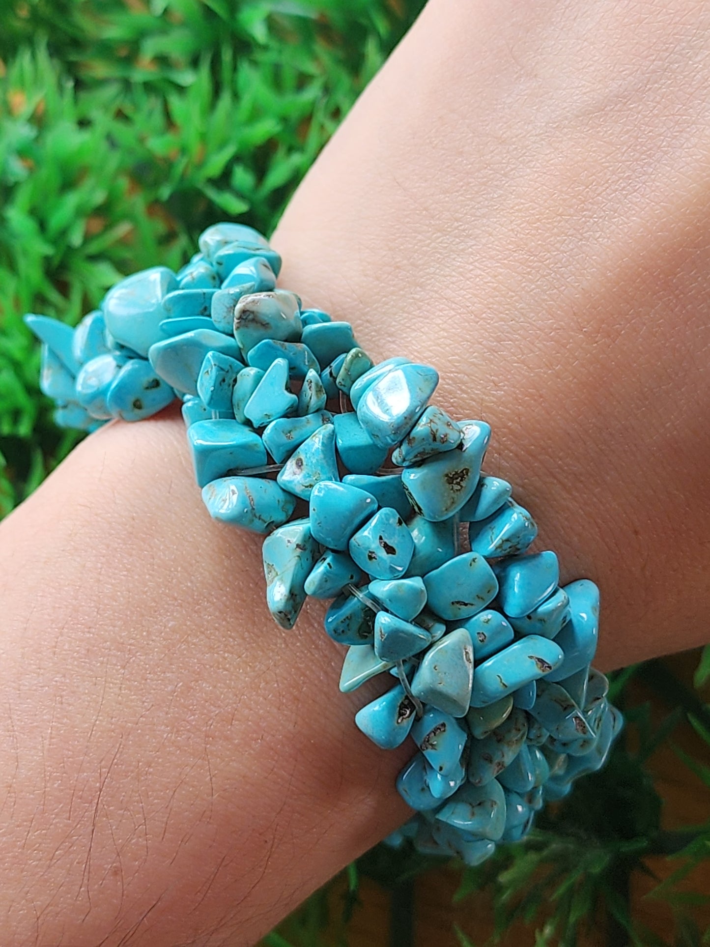 Turquoise Chip Necklace and Bracelet Sets