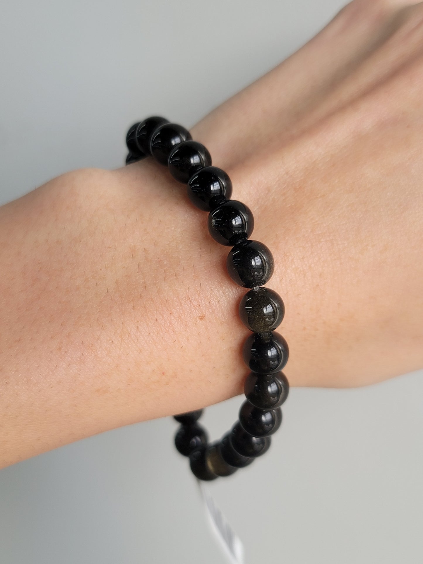 Golden Sheen Obsidian Stretch Bracelets