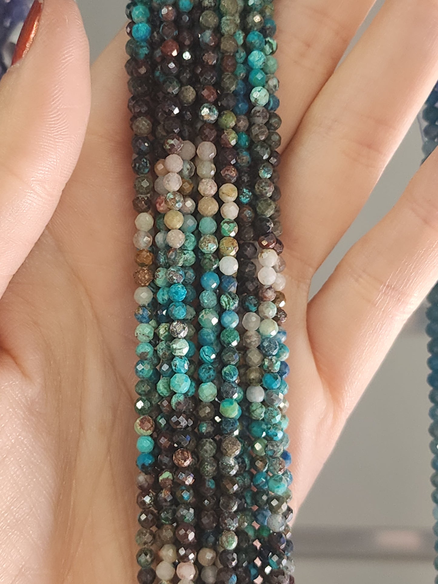 Faceted Fynchenite Gradient Beads