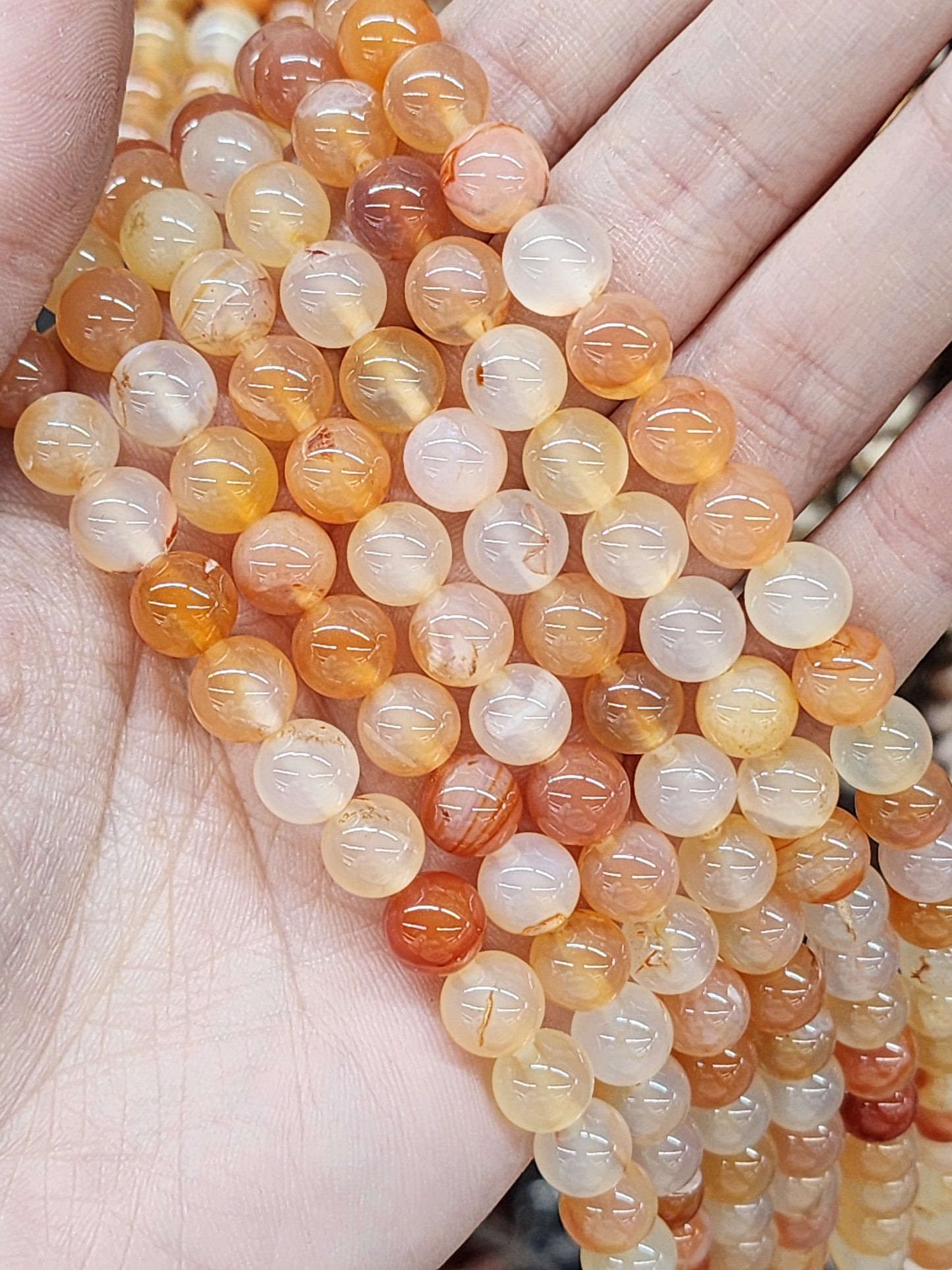 Golden Carnelian Beads