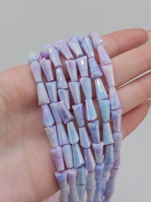 Unicorn AB Faceted Cone Beads
