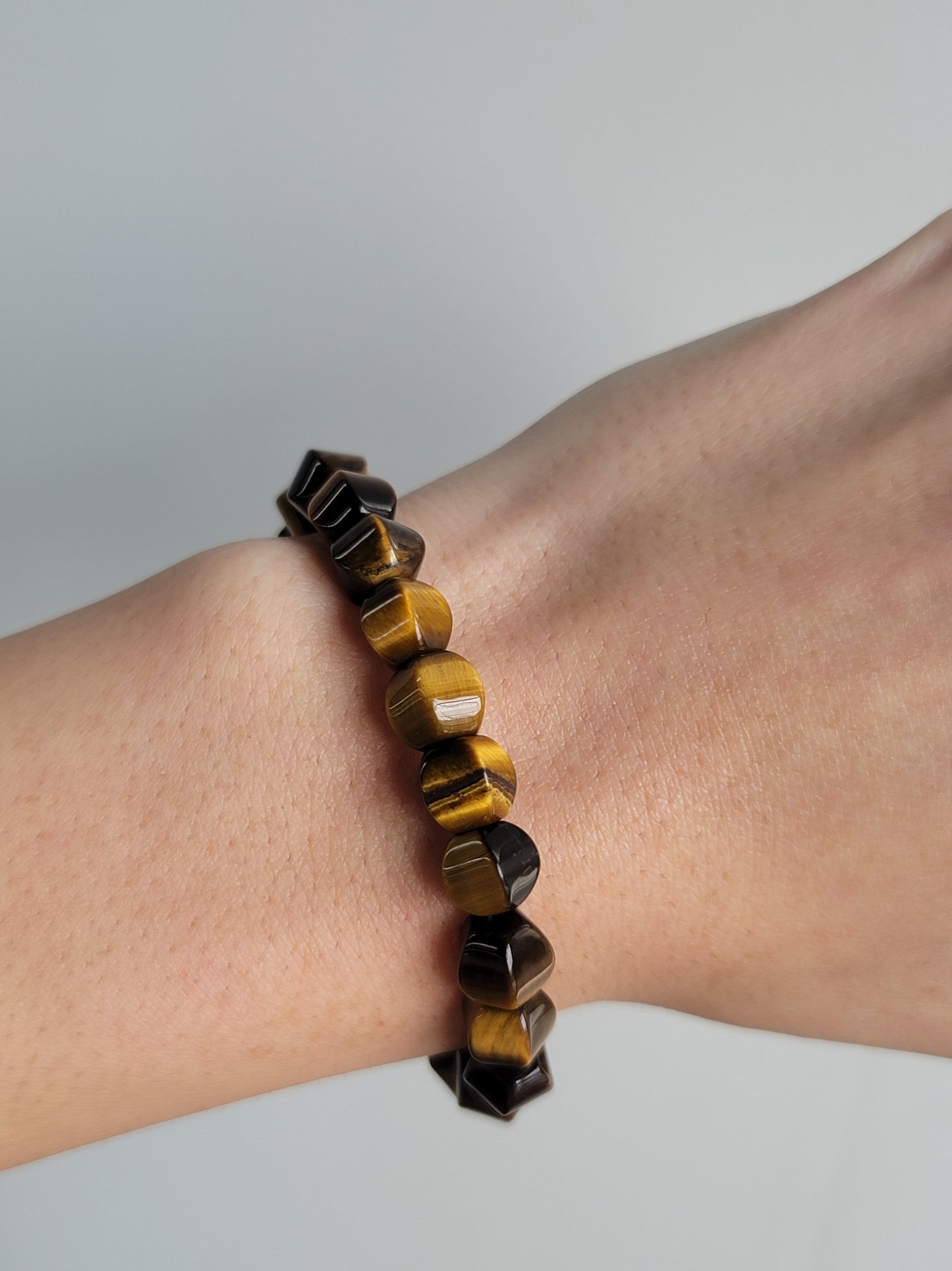 Tiger Eye Pumkin Stretch Bracelets