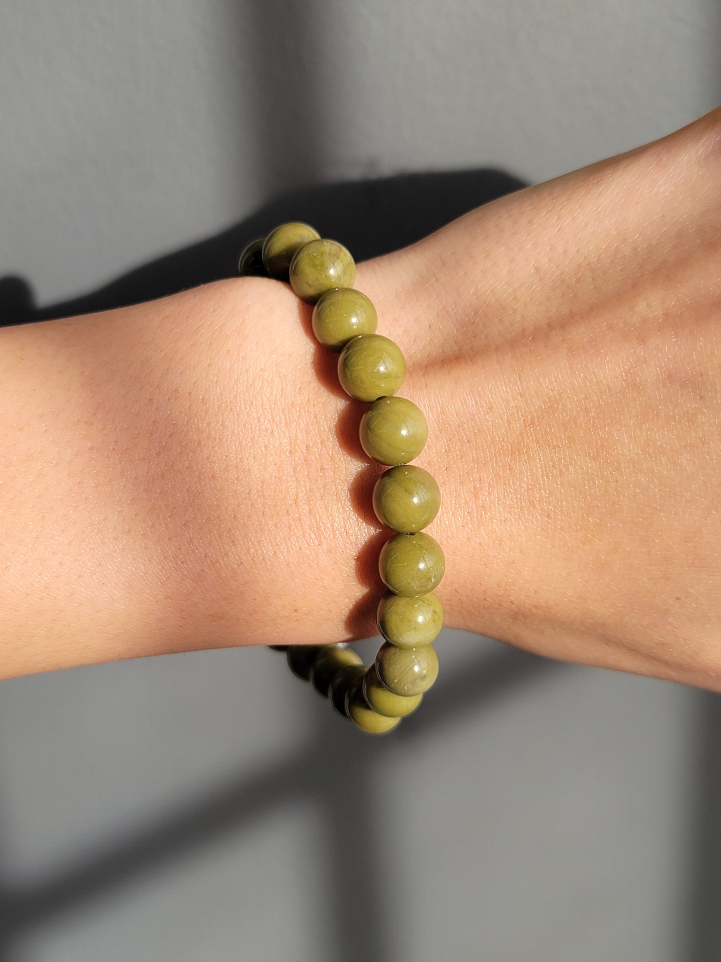 Olive Jasper Stretch Bracelets