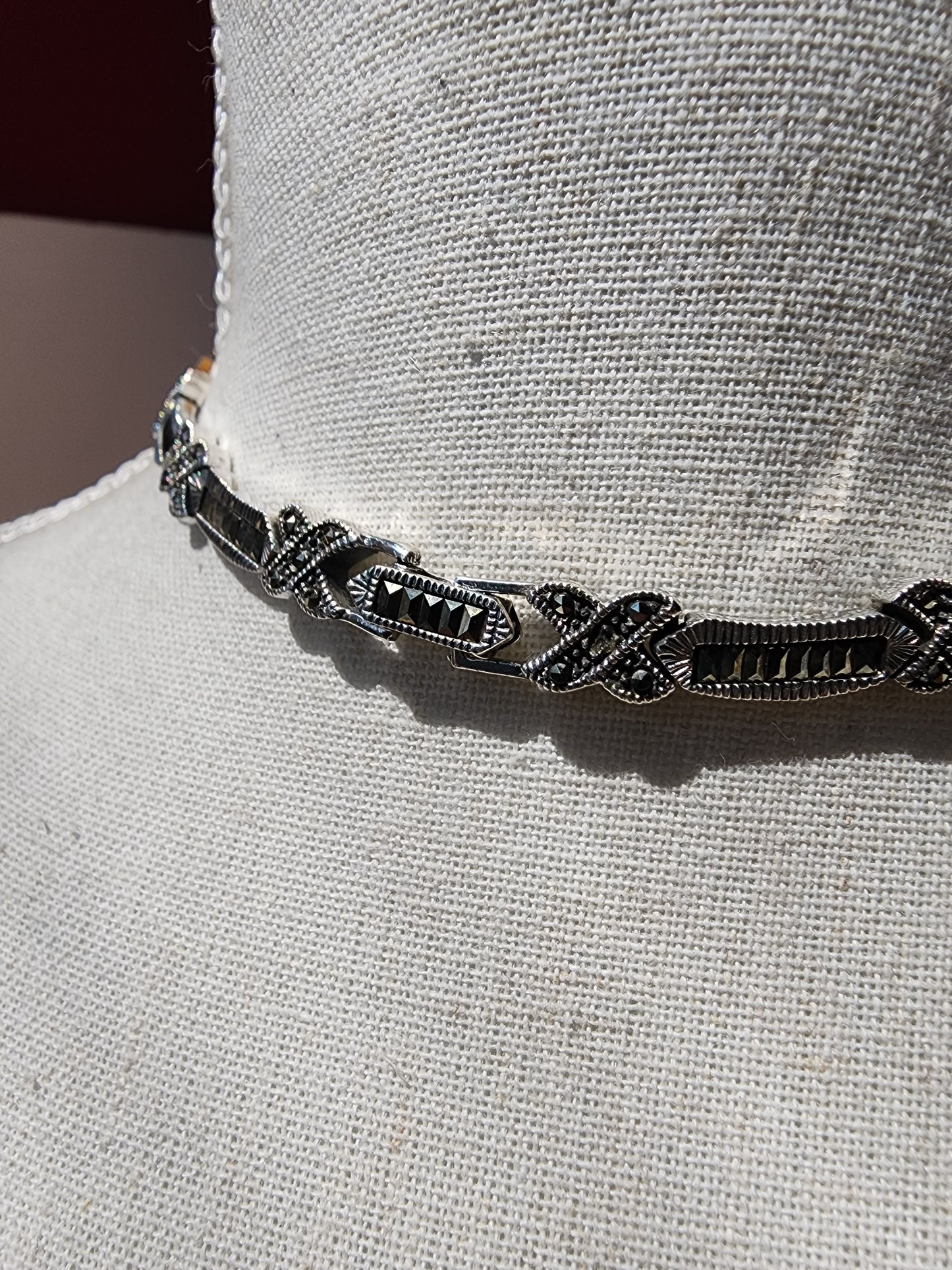 S.S. Marcasite "X" Necklace