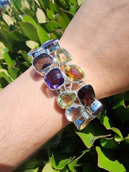 S.S. Faceted Multistone Bracelet