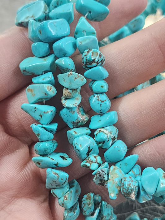 Chinese Turquoise Chip Beads