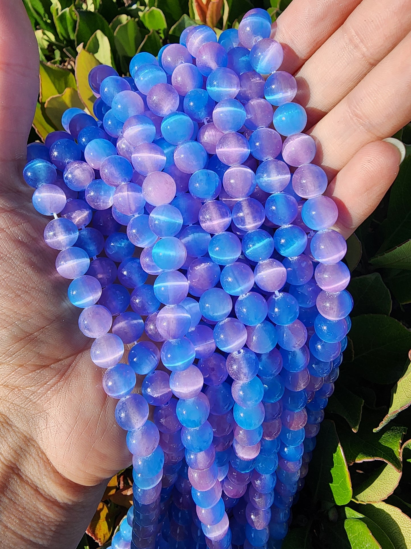 Galaxy Selenite Beads