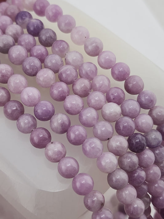 Lavender Lepidolite Beads