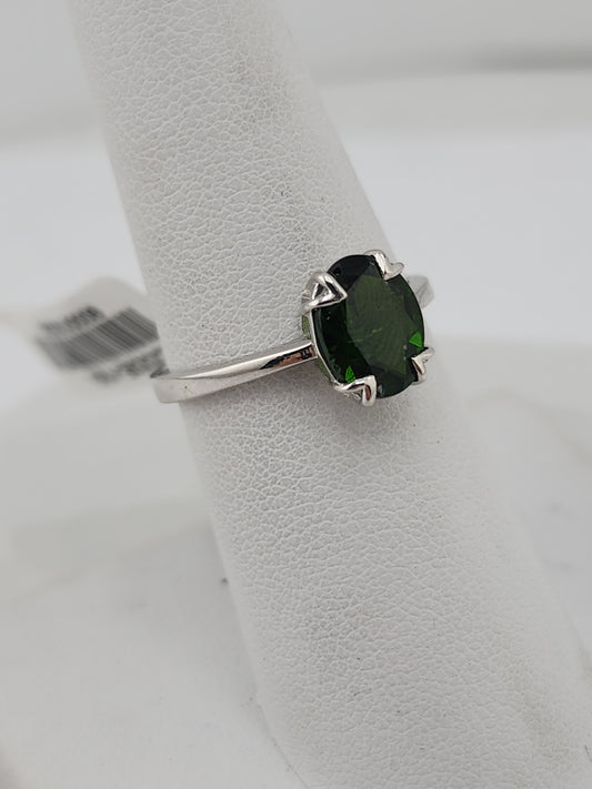 S.S. Faceted Chrome Diopside Rings