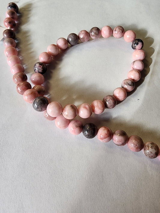 Pink Zebra Jasper Beads