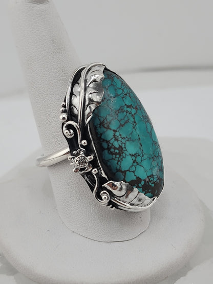 S.S. Shlomo Turquoise Adjustable Ring