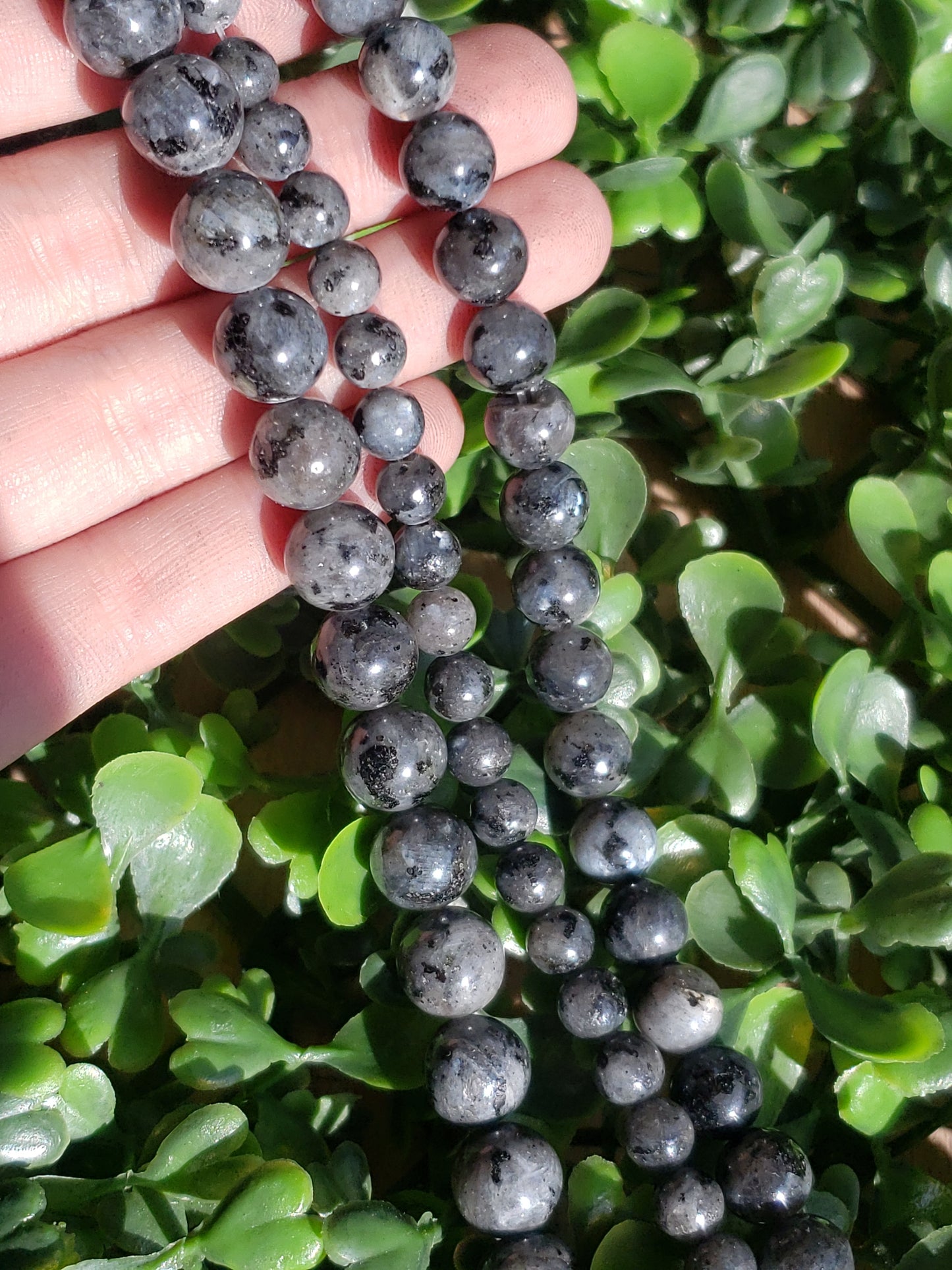 Black Labradorite Beads