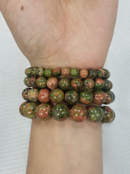 Unakite Stretch Bracelet