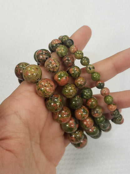 Unakite Stretch Bracelet
