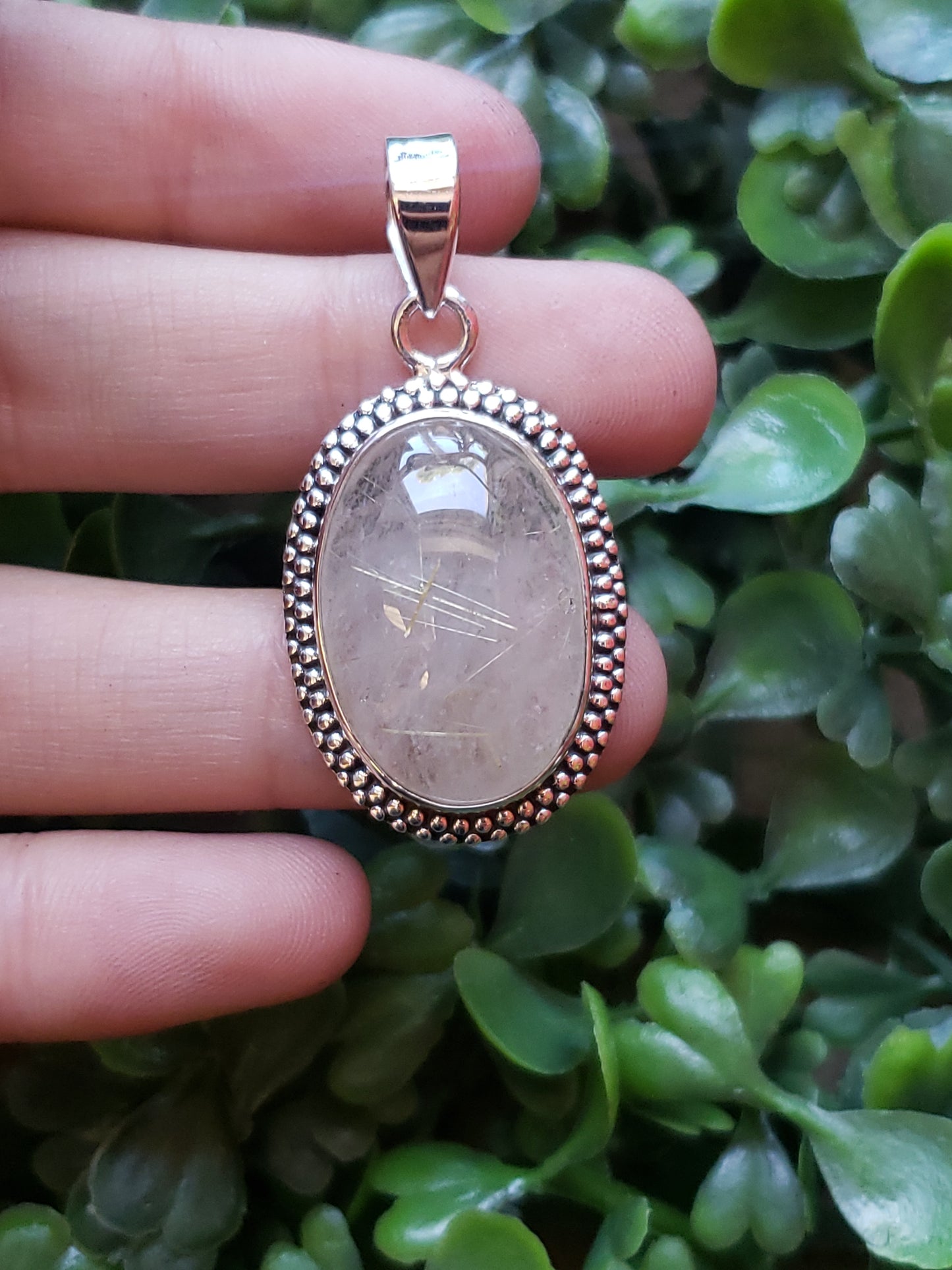 S.S. Gold Rutilated Quartz Pendants