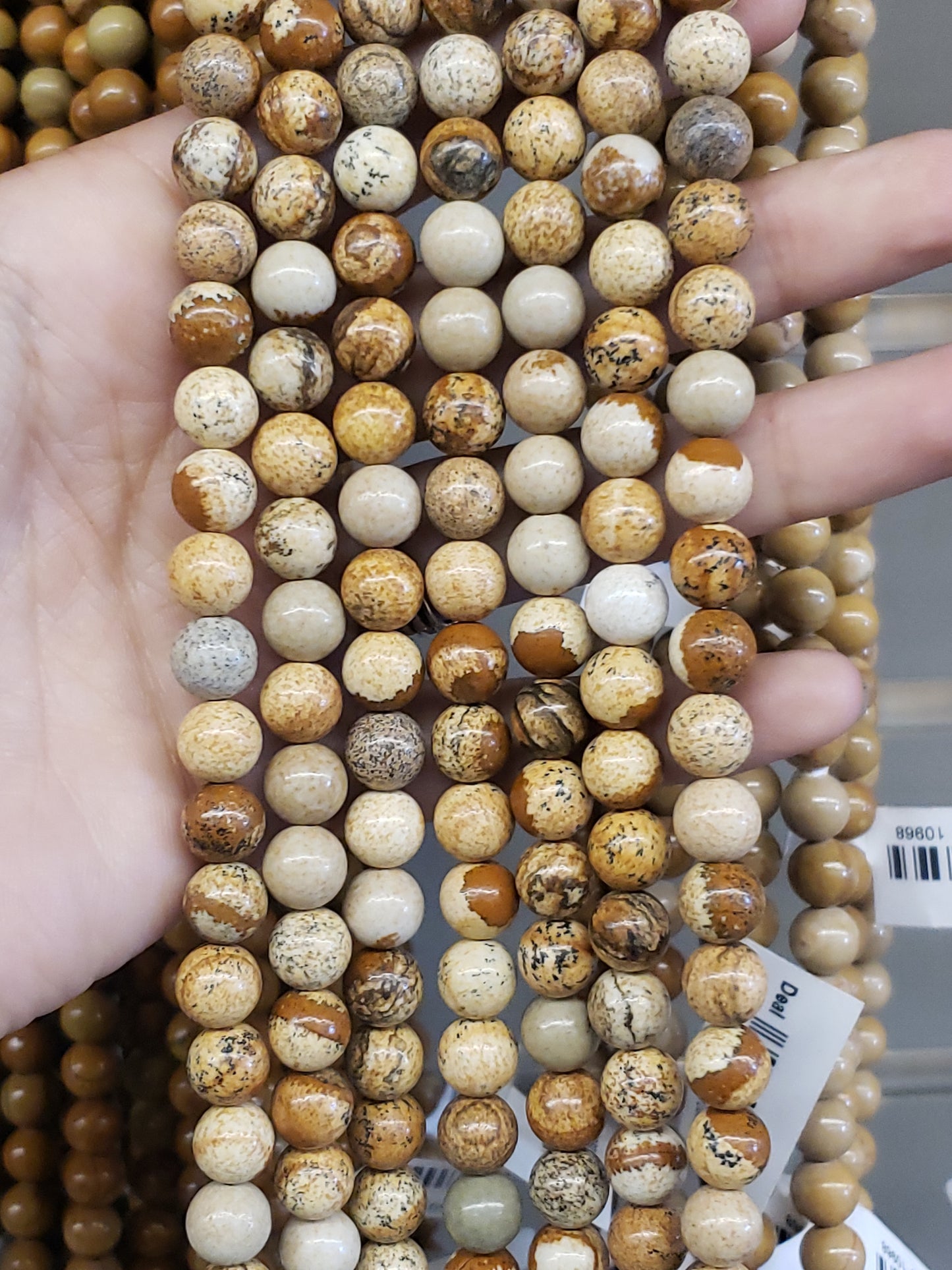 Picture Jasper Beads