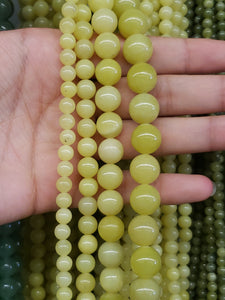Olive Jade Beads