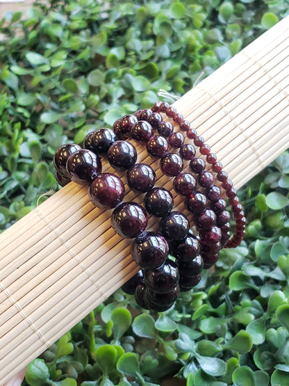 Garnet Stretch Bracelet