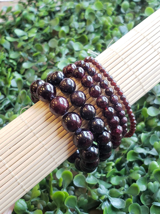 Garnet Stretch Bracelet