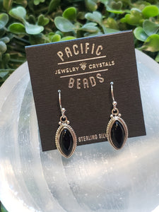 S.S. Black Onyx Earrings