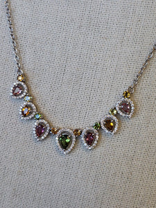 S.S. Multicolor Tourmaline Adjustable Necklaces