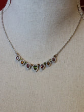 Load image into Gallery viewer, S.S. Multicolor Tourmaline Adjustable Necklaces

