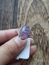 Load image into Gallery viewer, S.S. Raw Amethsyt Rings
