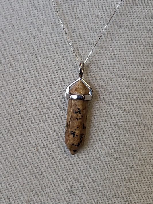 S.S. Picture Jasper Point Necklace