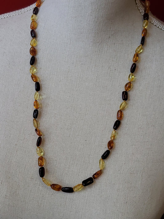 Multicolor Baltic Amber Necklace