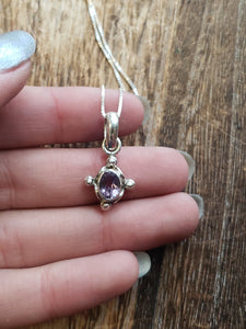 S.S. Amethyst Charm Necklaces