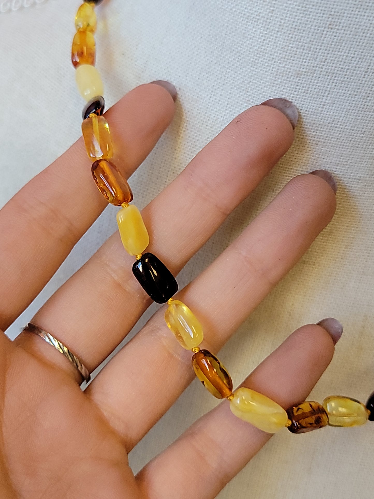 Multicolor Baltic Amber Necklace