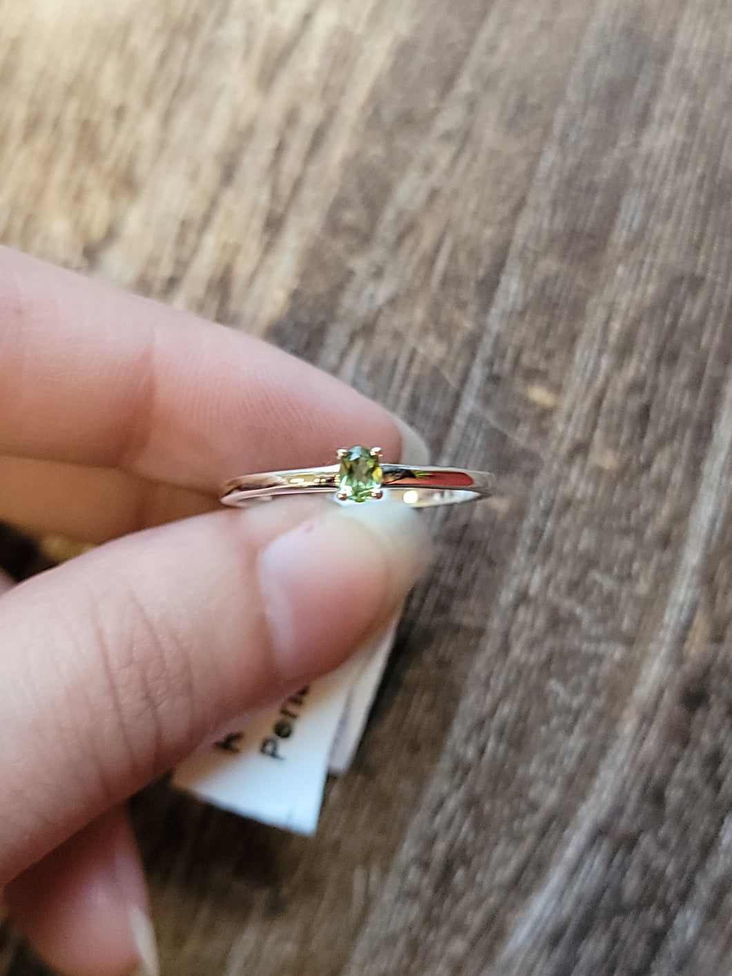 S.S. Faceted Peridot Rings