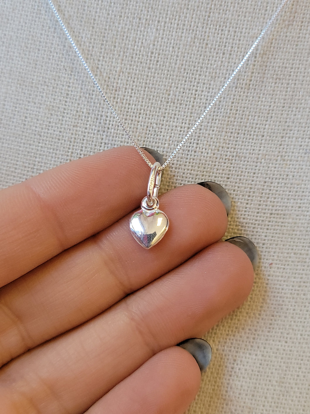 S.S. Heart Charm Necklaces