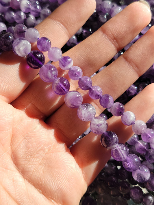 Chevron Amethyst Beads