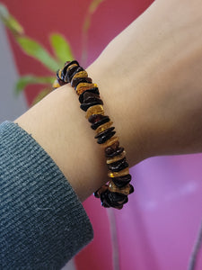 Multicolor Baltic Amber Stretch Bracelet